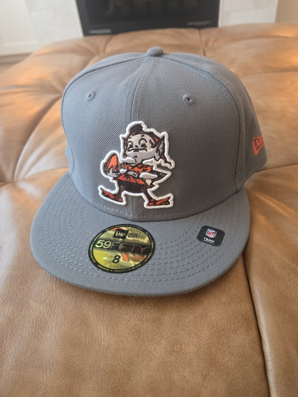 Cleveland Browns Brownie New Era 5950 Size 8 NFL Football Hat